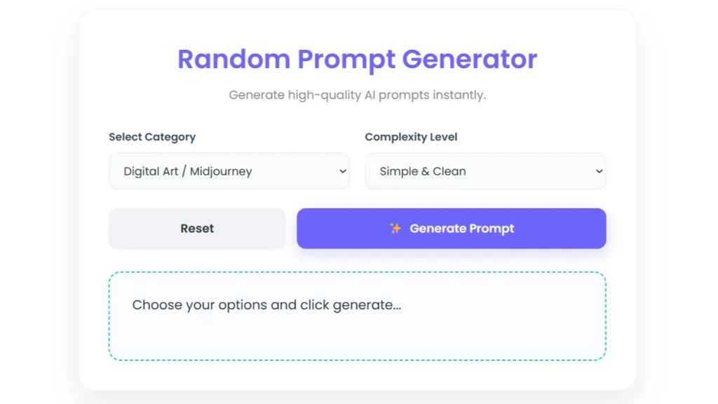 Random Prompt Generator