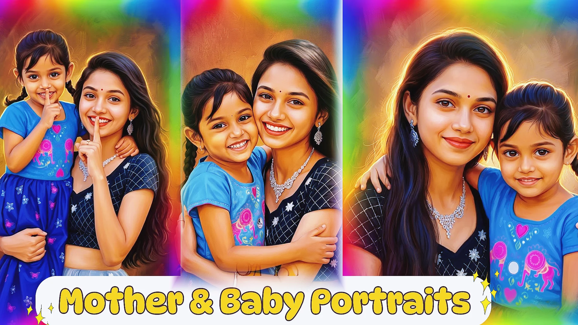 Mother And Daughter Photo Editing Prompts