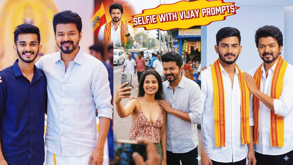 selfie with vijay prompt for gemini ai