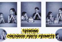 trending childhood photo prompt