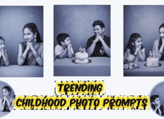 trending childhood photo prompt