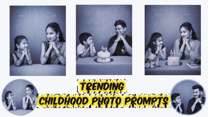 trending childhood photo prompt